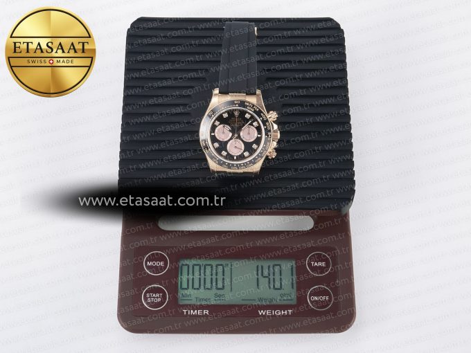 Daytona 126515 QF 1:1 Best Edition Black/RG Diamonds Dial on Oysterflex Strap SH4131 V6（Gain Weight） - Görsel 36