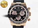Daytona 126515 QF 1:1 Best Edition Black/RG Diamonds Dial on Oysterflex Strap SH4131 V6（Gain Weight） - Görsel 4