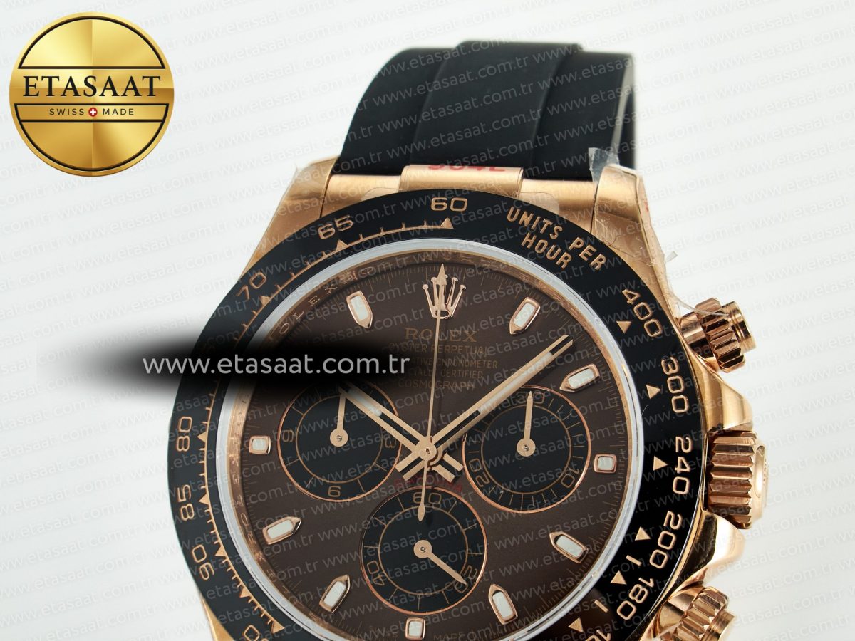 Daytona 126515 QF 1:1 Best Edition Brown/Black Dial Stick Markers On Oyster Bracelet SH4131 V10(Gain Weight) - Görsel 10