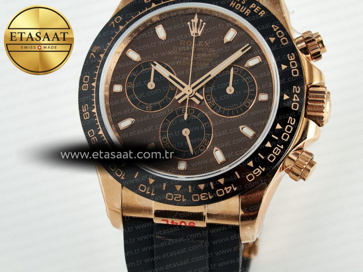 Daytona 126515 QF 1:1 Best Edition Brown/Black Dial Stick Markers On Oyster Bracelet SH4131 V10(Gain Weight) - Görsel 12
