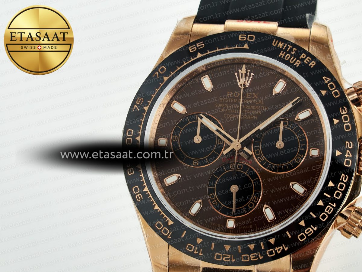 Daytona 126515 QF 1:1 Best Edition Brown/Black Dial Stick Markers On Oyster Bracelet SH4131 V10(Gain Weight) - Görsel 13