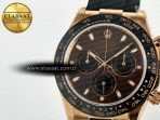 Daytona 126515 QF 1:1 Best Edition Brown/Black Dial Stick Markers On Oyster Bracelet SH4131 V10(Gain Weight) - Görsel 13