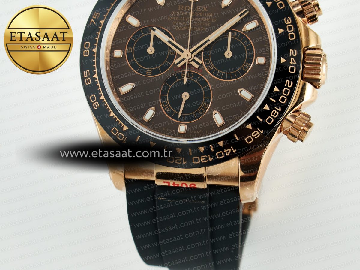 Daytona 126515 QF 1:1 Best Edition Brown/Black Dial Stick Markers On Oyster Bracelet SH4131 V10(Gain Weight) - Görsel 14