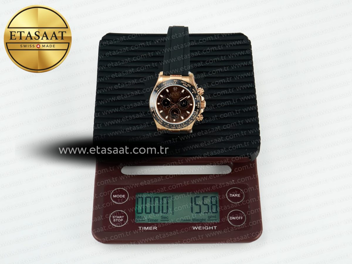 Daytona 126515 QF 1:1 Best Edition Brown/Black Dial Stick Markers On Oyster Bracelet SH4131 V10(Gain Weight) - Görsel 36