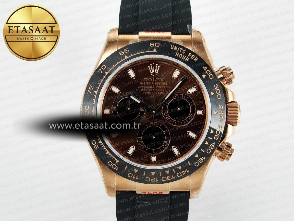 Daytona 126515 QF 1:1 Best Edition Brown/Black Dial Stick Markers On Oyster Bracelet SH4131 V10(Gain Weight) - Görsel 4