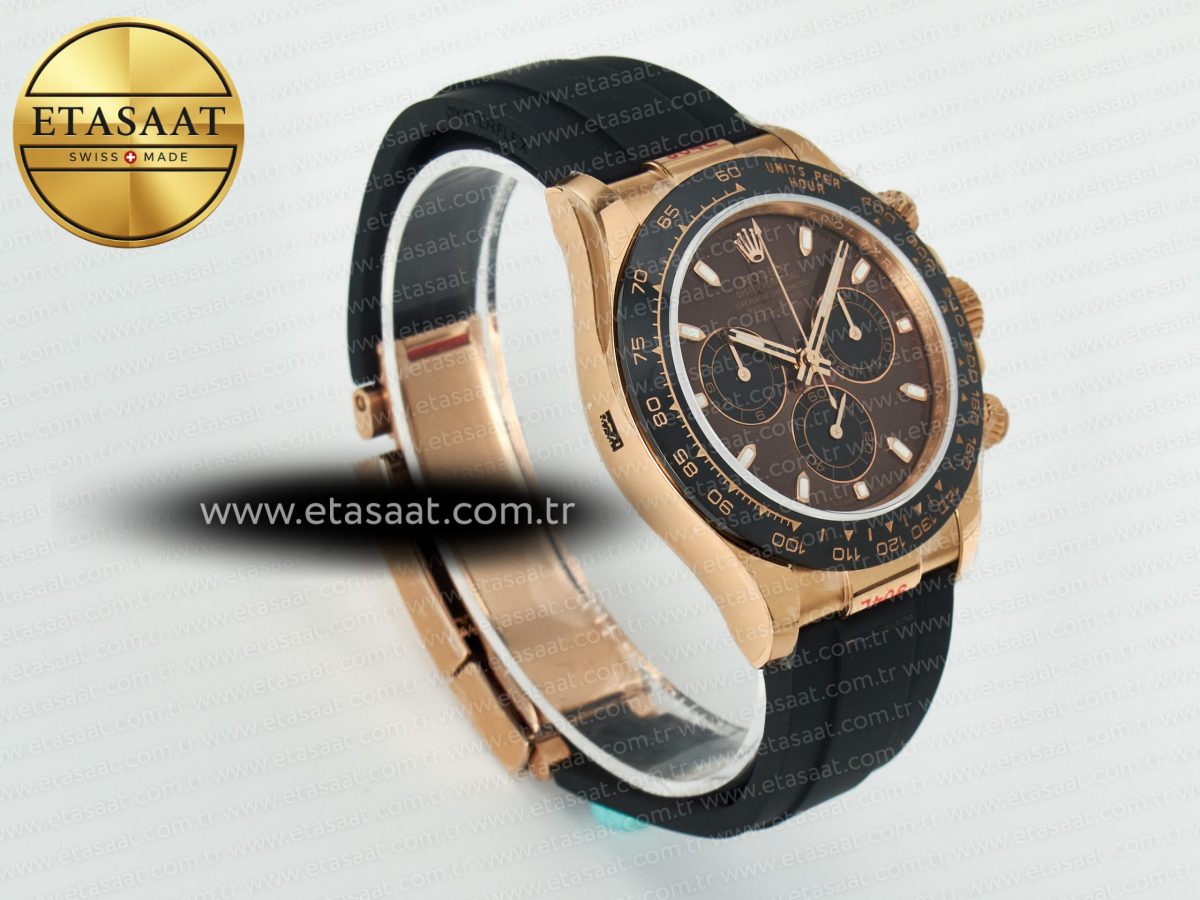 Daytona 126515 QF 1:1 Best Edition Brown/Black Dial Stick Markers On Oyster Bracelet SH4131 V10(Gain Weight) - Görsel 7
