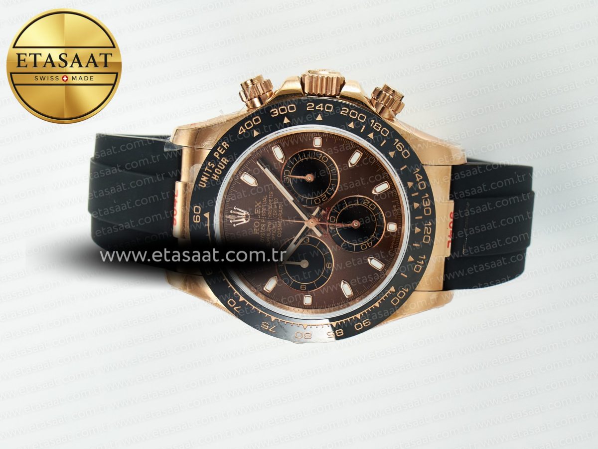 Daytona 126515 QF 1:1 Best Edition Brown/Black Dial Stick Markers On Oyster Bracelet SH4131 V10(Gain Weight) - Görsel 8