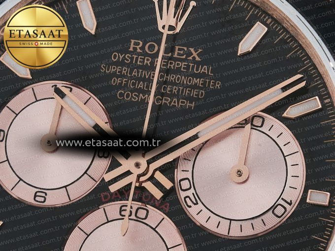 Daytona 126515 QF 1:1 Best Edition RG/Black Dial on Oysterflex Strap QF4131 V10 (48 Hours Power Reserve) - Görsel 10