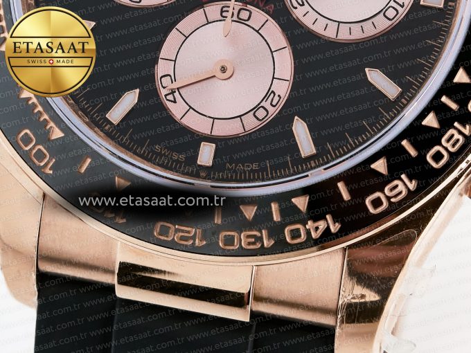 Daytona 126515 QF 1:1 Best Edition RG/Black Dial on Oysterflex Strap QF4131 V10 (48 Hours Power Reserve) - Görsel 12