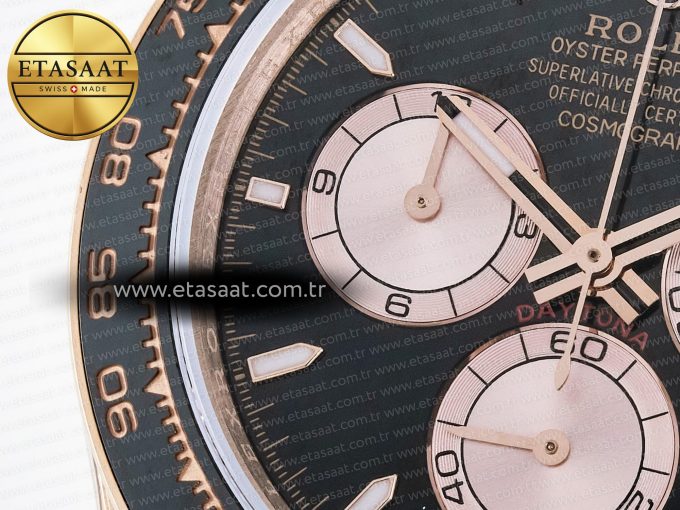 Daytona 126515 QF 1:1 Best Edition RG/Black Dial on Oysterflex Strap QF4131 V10 (48 Hours Power Reserve) - Görsel 13