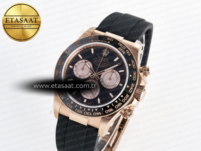 Daytona 126515 QF 1:1 Best Edition RG/Black Dial on Oysterflex Strap QF4131 V10 (48 Hours Power Reserve) - Görsel 2