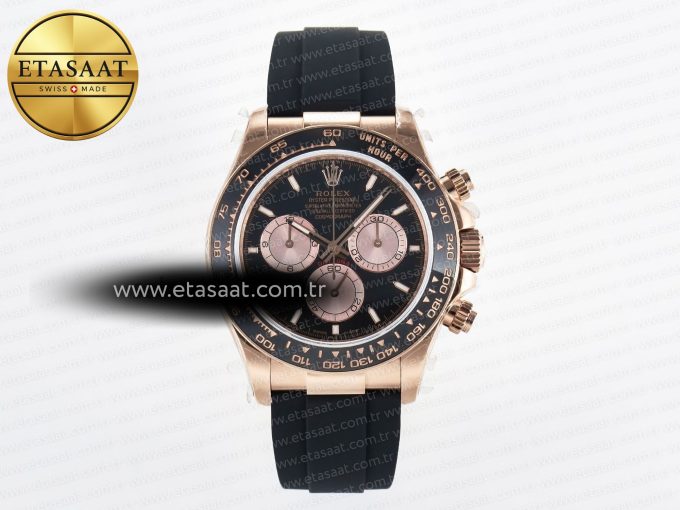 Daytona 126515 QF 1:1 Best Edition RG/Black Dial on Oysterflex Strap QF4131 V10 (48 Hours Power Reserve) - Görsel 3