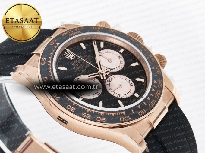 Daytona 126515 QF 1:1 Best Edition RG/Black Dial on Oysterflex Strap QF4131 V10 (48 Hours Power Reserve) - Görsel 7