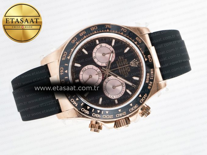 Daytona 126515 QF 1:1 Best Edition RG/Black Dial on Oysterflex Strap QF4131 V10 (48 Hours Power Reserve) - Görsel 8