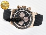 Daytona 126515 QF 1:1 Best Edition RG/Black Dial on Oysterflex Strap QF4131 V10 (48 Hours Power Reserve) - Görsel 9