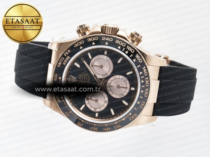 Daytona 126515 QF 1:1 Best Edition RG/Black Dial on Oysterflex Strap QF4131 V10 (48 Hours Power Reserve) - Görsel 9