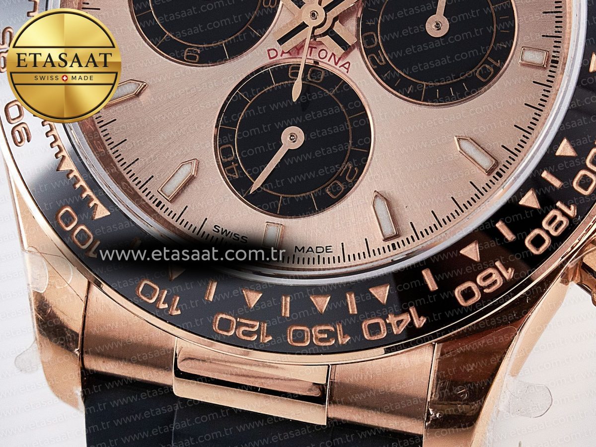 Daytona 126515 QF 1:1 Best Edition RG/Black Dial on Oysterflex Strap SH4131 V5 - Görsel 12