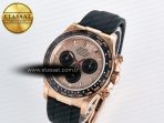 Daytona 126515 QF 1:1 Best Edition RG/Black Dial on Oysterflex Strap SH4131 V5 - Görsel 2