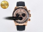 Daytona 126515 QF 1:1 Best Edition RG/Black Dial on Oysterflex Strap SH4131 V5 - Görsel 3