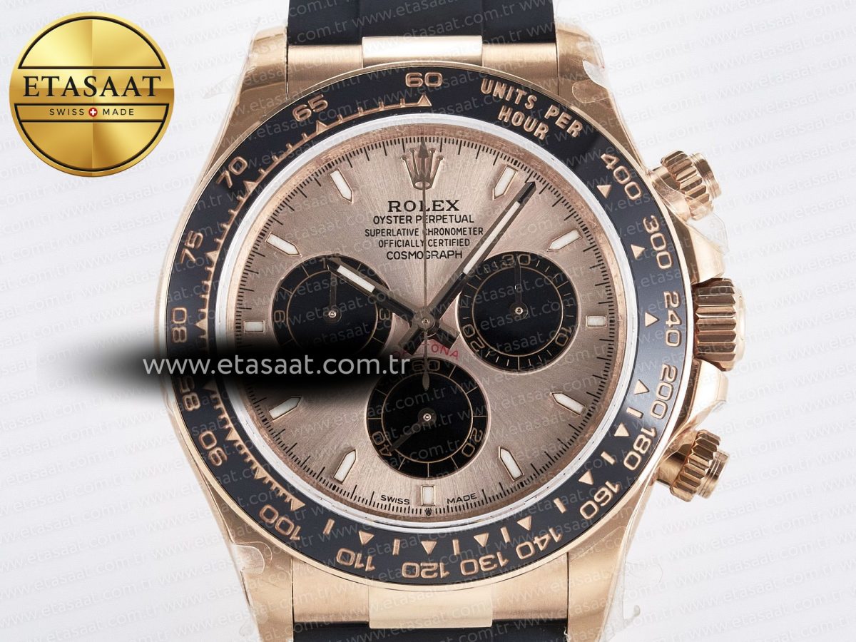 Daytona 126515 QF 1:1 Best Edition RG/Black Dial on Oysterflex Strap SH4131 V5 - Görsel 4