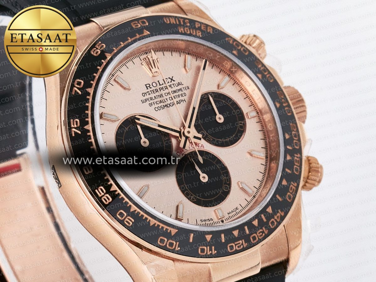Daytona 126515 QF 1:1 Best Edition RG/Black Dial on Oysterflex Strap SH4131 V5 - Görsel 5