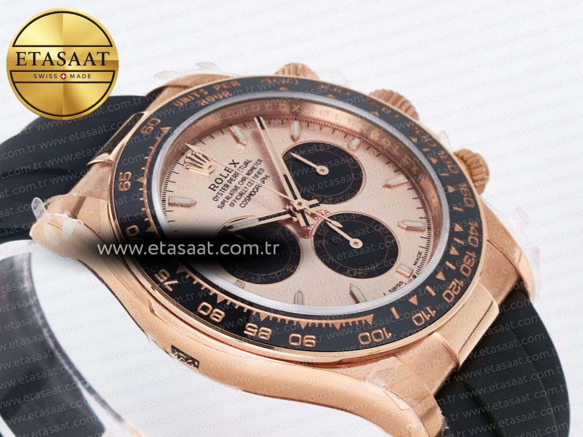 Daytona 126515 QF 1:1 Best Edition RG/Black Dial on Oysterflex Strap SH4131 V5 - Görsel 7
