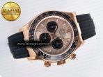 Daytona 126515 QF 1:1 Best Edition RG/Black Dial on Oysterflex Strap SH4131 V5 - Görsel 8