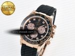 Daytona 126515 QF 1:1 Best Edition RG/Black Diamonds Dial on Oysterflex Strap QF4131 V10 (48 Hours Power Reserve)