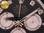 Daytona 126515 QF 1:1 Best Edition RG/Black Diamonds Dial on Oysterflex Strap QF4131 V10 (48 Hours Power Reserve) - Görsel 10