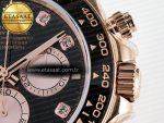 Daytona 126515 QF 1:1 Best Edition RG/Black Diamonds Dial on Oysterflex Strap QF4131 V10 (48 Hours Power Reserve) - Görsel 11