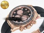 Daytona 126515 QF 1:1 Best Edition RG/Black Diamonds Dial on Oysterflex Strap QF4131 V10 (48 Hours Power Reserve) - Görsel 6