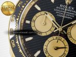 Daytona 126518 Clean YG 1:1 Best Edition Black/YG Dial on Oysterflex Rubber Strap SH4131 - Görsel 13