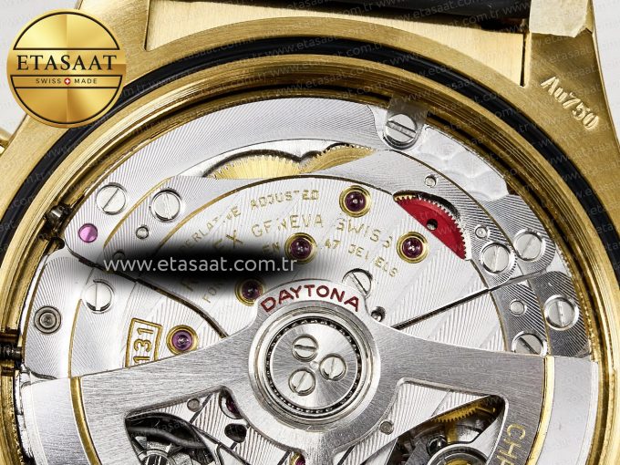 Daytona 126518 Clean YG 1:1 Best Edition Black/YG Dial on Oysterflex Rubber Strap SH4131 - Görsel 21