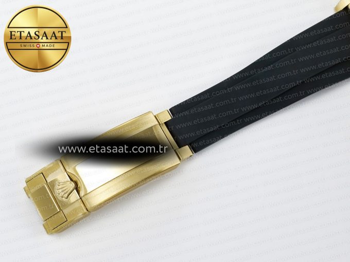 Daytona 126518 Clean YG 1:1 Best Edition Black/YG Dial on Oysterflex Rubber Strap SH4131 - Görsel 26