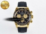 Daytona 126518 Clean YG 1:1 Best Edition Black/YG Dial on Oysterflex Rubber Strap SH4131 - Görsel 3
