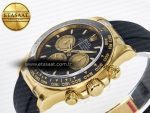 Daytona 126518 Clean YG 1:1 Best Edition Black/YG Dial on Oysterflex Rubber Strap SH4131 - Görsel 6
