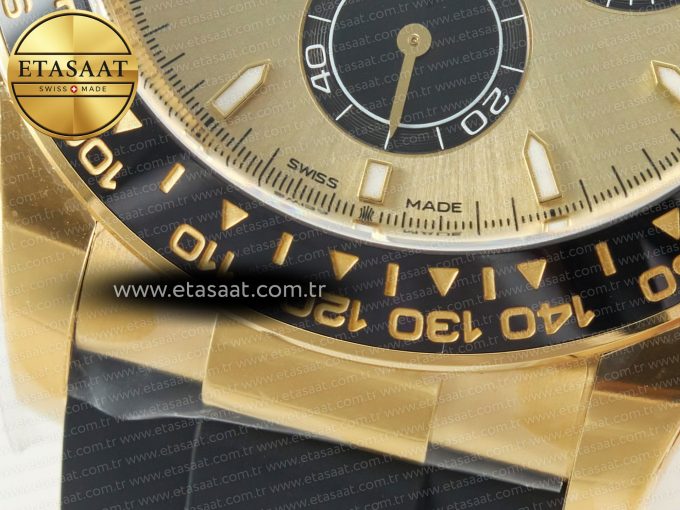 Daytona 126518 Clean YG 1:1 Best Edition YG Dial on Oysterflex Rubber Strap SH4131 - Görsel 13