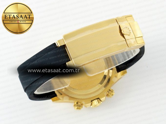 Daytona 126518 Clean YG 1:1 Best Edition YG Dial on Oysterflex Rubber Strap SH4131 - Görsel 17