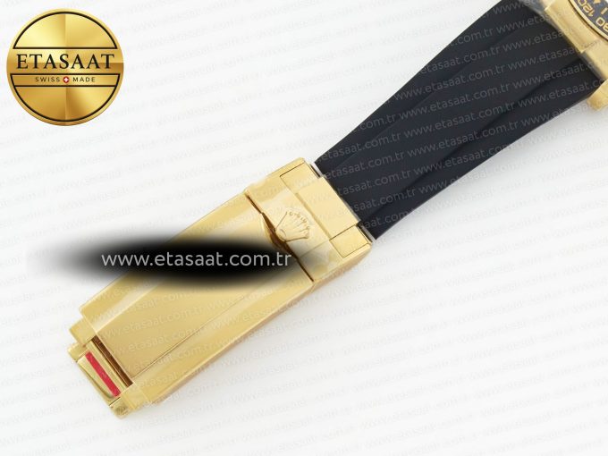 Daytona 126518 Clean YG 1:1 Best Edition YG Dial on Oysterflex Rubber Strap SH4131 - Görsel 27