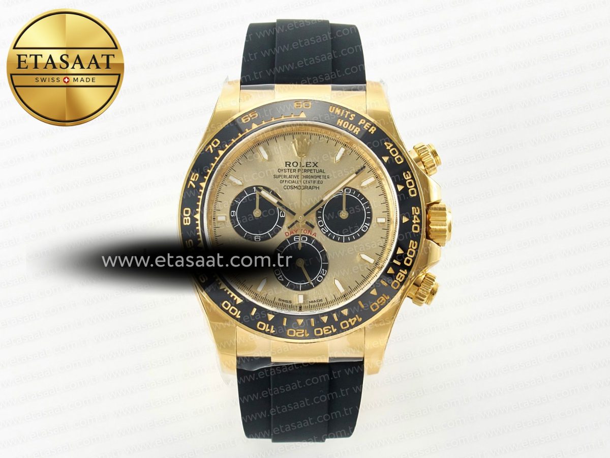 Daytona 126518 Clean YG 1:1 Best Edition YG Dial on Oysterflex Rubber Strap SH4131 - Görsel 3