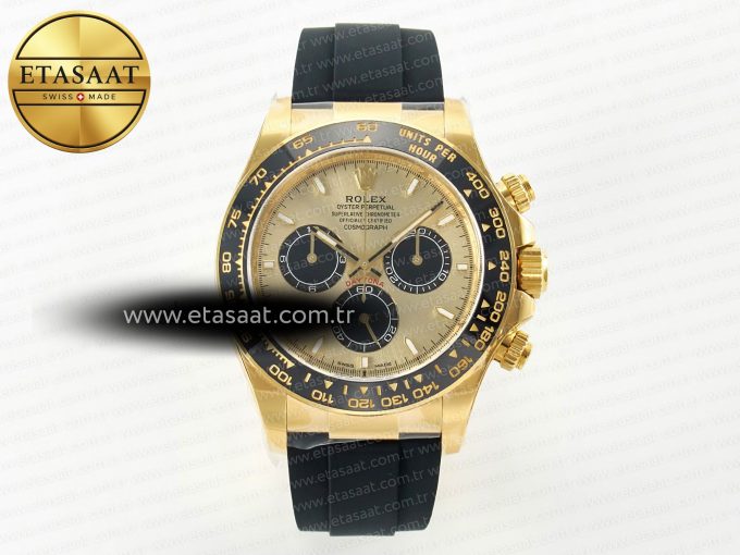 Daytona 126518 Clean YG 1:1 Best Edition YG Dial on Oysterflex Rubber Strap SH4131 - Görsel 3
