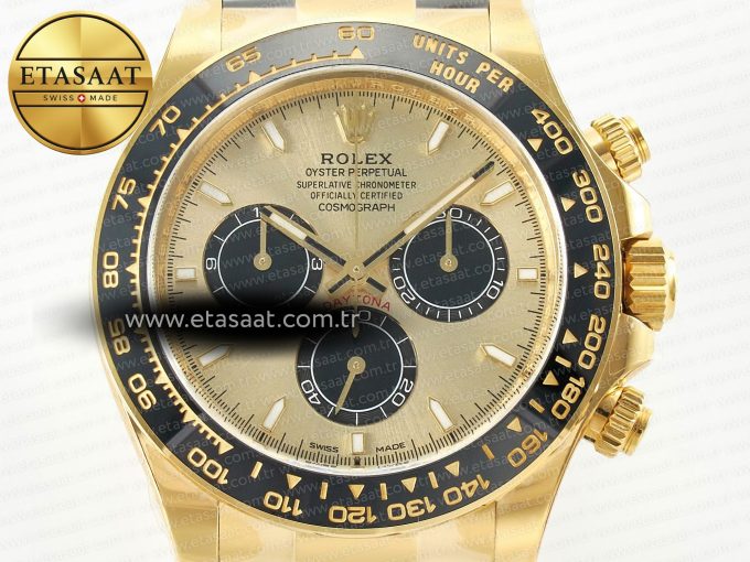 Daytona 126518 Clean YG 1:1 Best Edition YG Dial on Oysterflex Rubber Strap SH4131 - Görsel 4