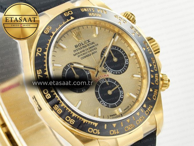 Daytona 126518 Clean YG 1:1 Best Edition YG Dial on Oysterflex Rubber Strap SH4131 - Görsel 5