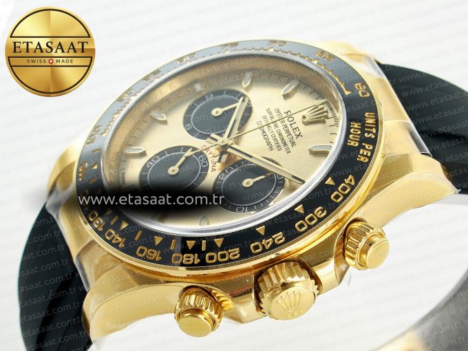 Daytona 126518 Clean YG 1:1 Best Edition YG Dial on Oysterflex Rubber Strap SH4131 - Görsel 6