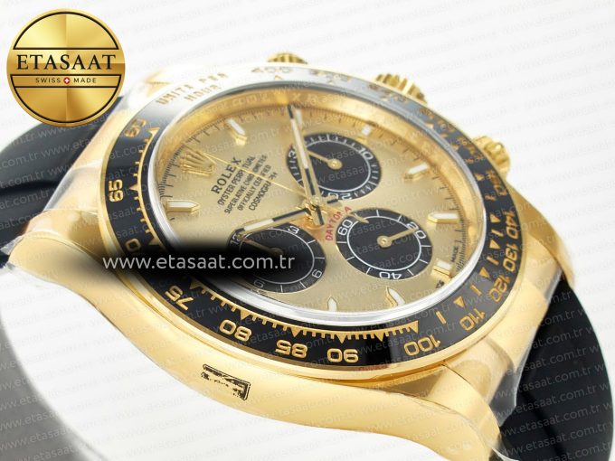 Daytona 126518 Clean YG 1:1 Best Edition YG Dial on Oysterflex Rubber Strap SH4131 - Görsel 7