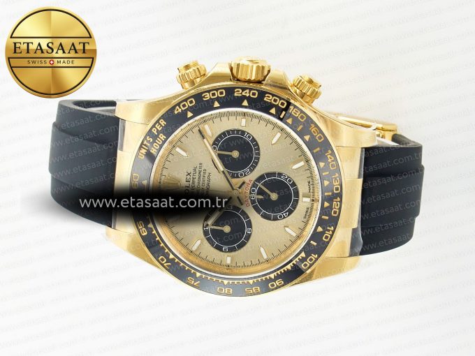 Daytona 126518 Clean YG 1:1 Best Edition YG Dial on Oysterflex Rubber Strap SH4131 - Görsel 9