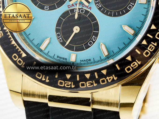 Daytona 126518 Gain Weight APSF 1:1 Best Edition Tiffany Turquoise Blue Dial Sticks Markers on Oysterflex Strap SH4131 - Görsel 11