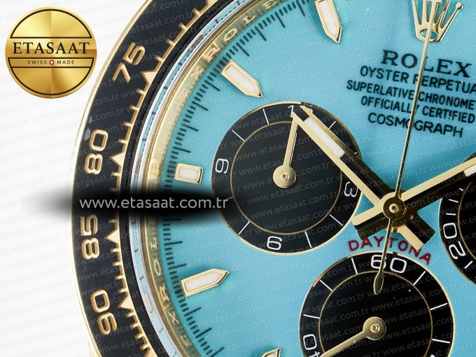 Daytona 126518 Gain Weight APSF 1:1 Best Edition Tiffany Turquoise Blue Dial Sticks Markers on Oysterflex Strap SH4131 - Görsel 12