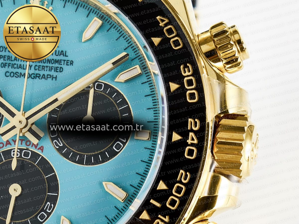 Daytona 126518 Gain Weight APSF 1:1 Best Edition Tiffany Turquoise Blue Dial Sticks Markers on Oysterflex Strap SH4131 - Görsel 13