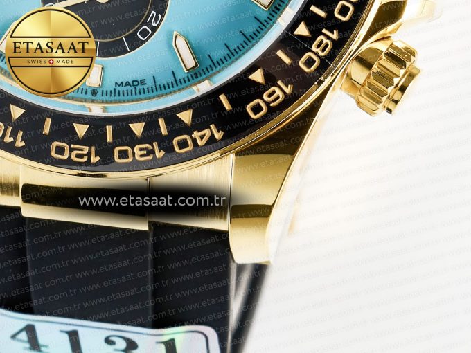 Daytona 126518 Gain Weight APSF 1:1 Best Edition Tiffany Turquoise Blue Dial Sticks Markers on Oysterflex Strap SH4131 - Görsel 14